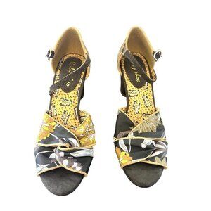 Ruby Shoo Xanthe Peeptoe Heels Retro 1960s Heels 7